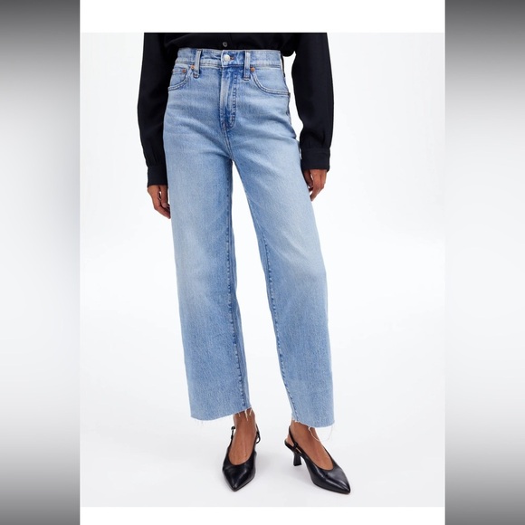 Madewell The Tall Perfect Vintage Wide-Leg Crop Jean Altoona Wash size 16 NP389 - Picture 1 of 16